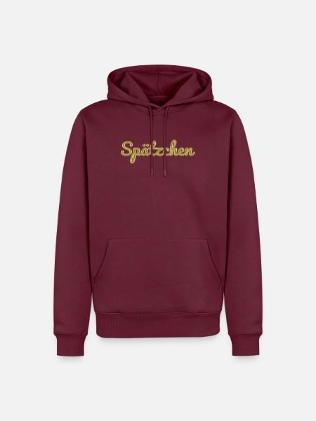 Spätzchen - Männer Premium Bio Hoodie - Burgunderrot