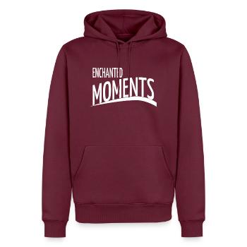 cool celebration of life magic of nature - Men’s Premium Organic Hoodie - burgundy - Front - Nico (187cm)