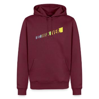 best cousin ever Zitat - Männer Premium Bio Hoodie - Burgunderrot - Vorne - Nico (187cm)