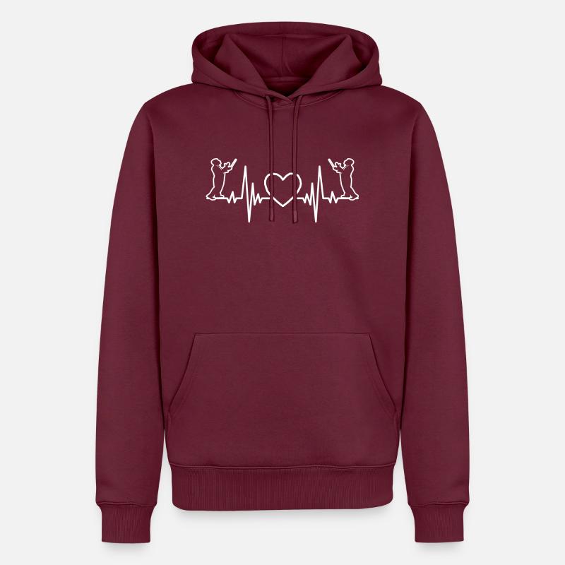 Dirigenten Geschenk Dirigieren Dirigent Musik - Männer Premium Bio Hoodie - Burgunderrot