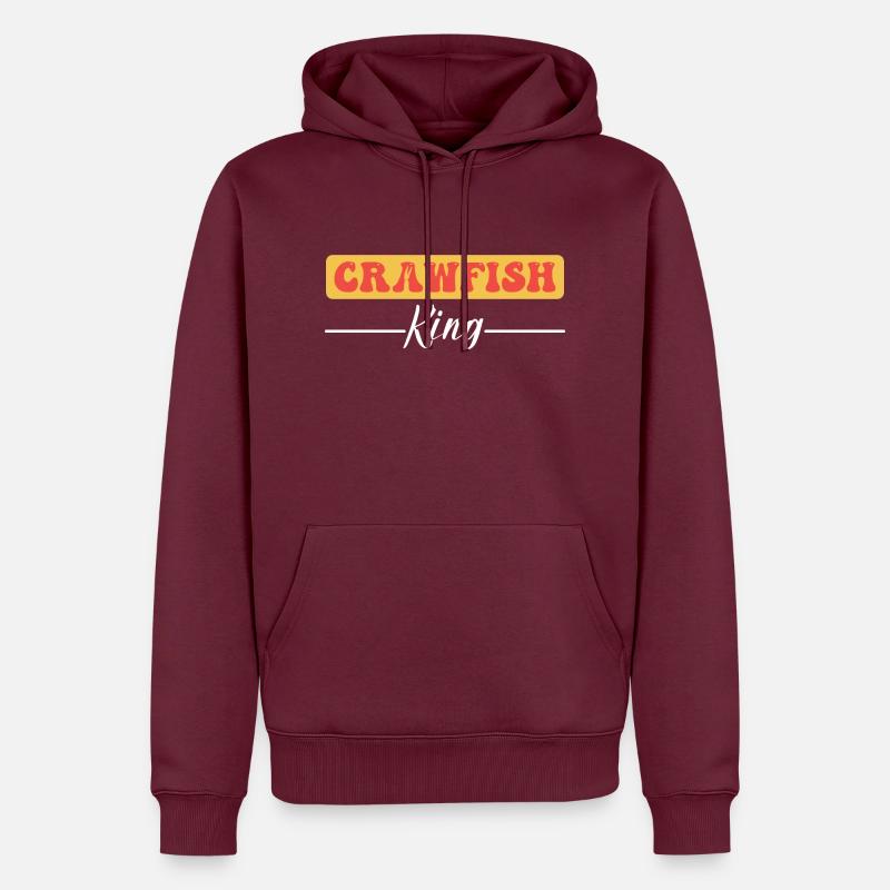 Écrevisse Écrevisse - Sweat à capuche Premium bio Homme - bourgogne