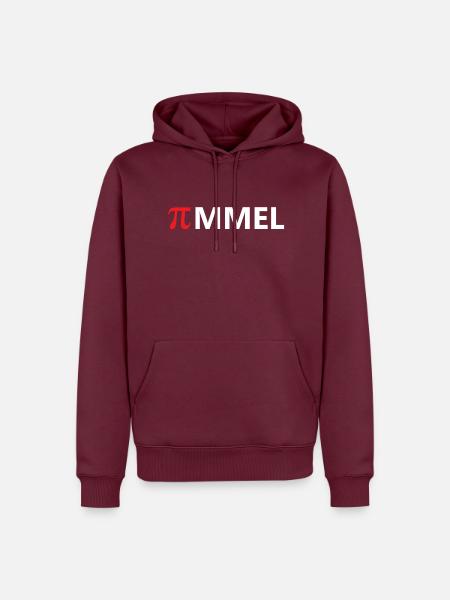 Einfach nur Pimmel rot - Männer Premium Bio Hoodie - Burgunderrot