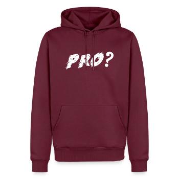Jeu PC de jeu - Sweat à capuche Premium bio Homme - bourgogne - Devant - Nico (187cm)