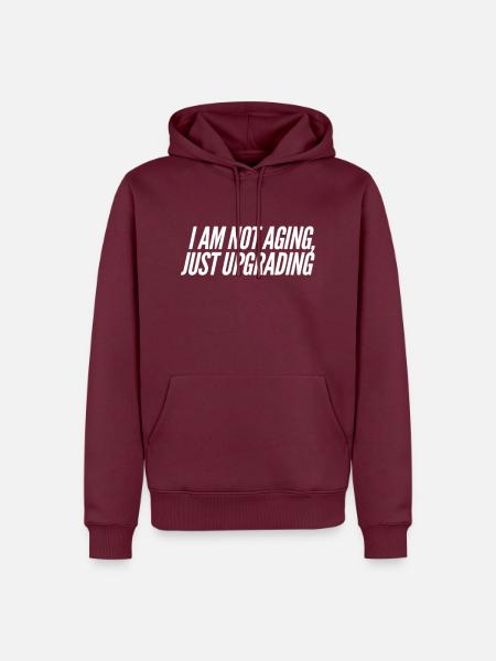Funny birthday saying - Men’s Premium Organic Hoodie - burgundy