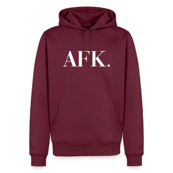 Afk Gaming Geschenk Computer - Männer Premium Bio Hoodie - Burgunderrot - Vorne - Nico (187cm)