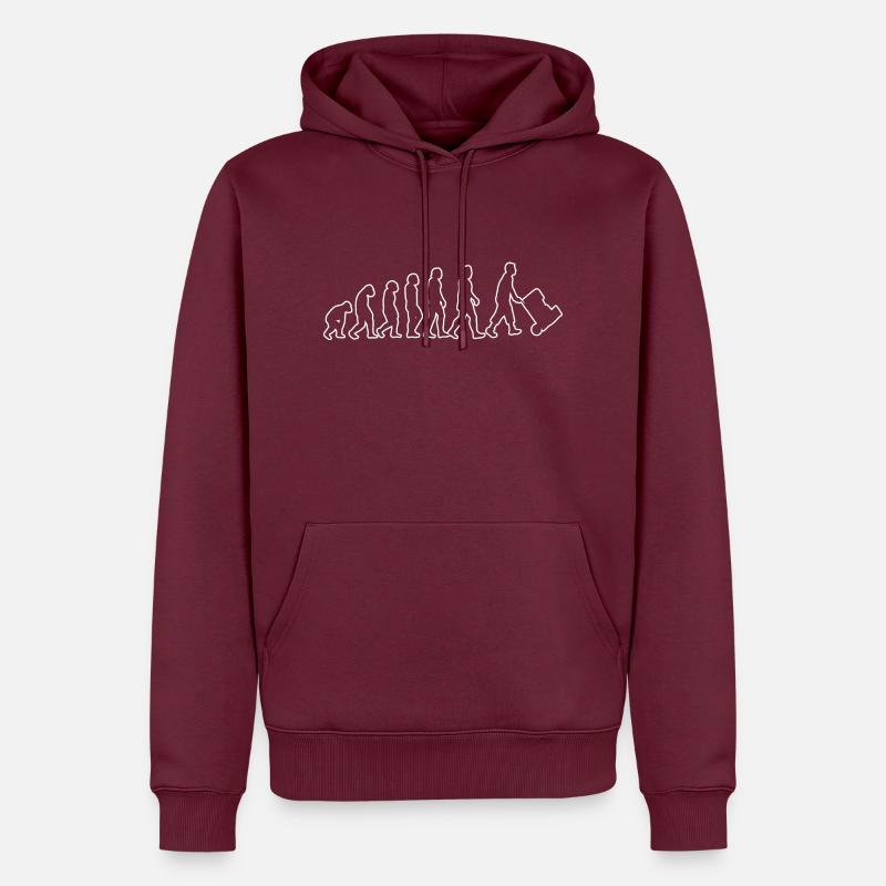 Lagerarbeiter Lagerlogistik Evolution Logistik - Männer Premium Bio Hoodie - Burgunderrot