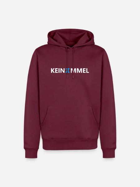 Kein Pimmel blau - Männer Premium Bio Hoodie - Burgunderrot