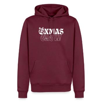 Festliche Weihnachten Schwerkraft Illustration - Männer Premium Bio Hoodie - Burgunderrot - Vorne - Nico (187cm)