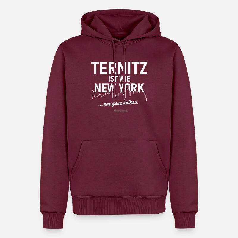 Ternitz - Männer Premium Bio Hoodie - Burgunderrot