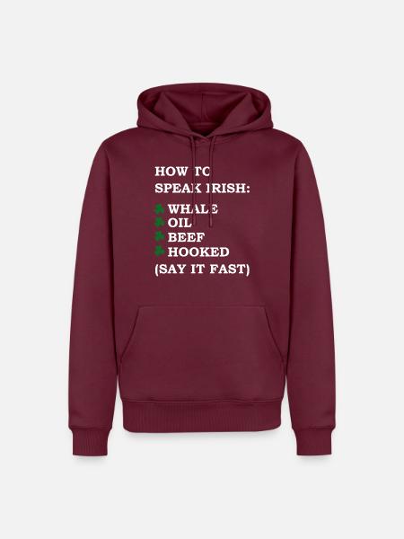 Dancing Dance Music - Männer Premium Bio Hoodie - Burgunderrot