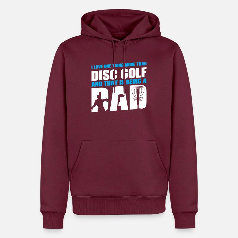 Discgolfer Discgolf Discgolfing Geschenk - Männer Premium Bio Hoodie - Burgunderrot