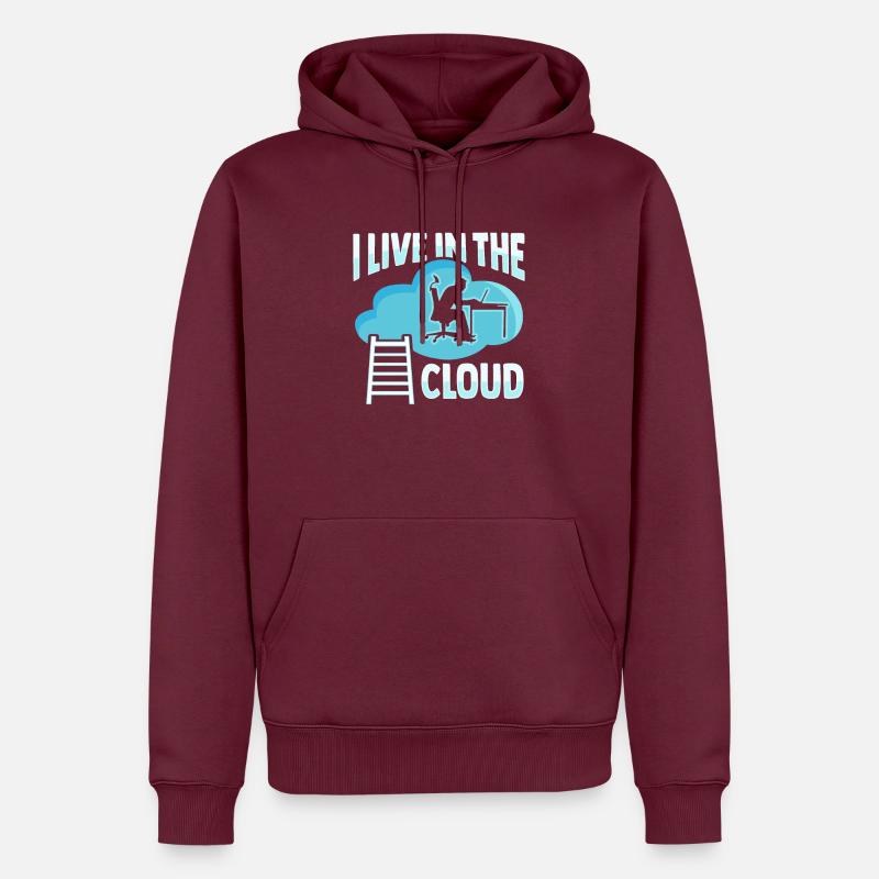Cloud-Administrator Cloud-Devops - Männer Premium Bio Hoodie - Burgunderrot