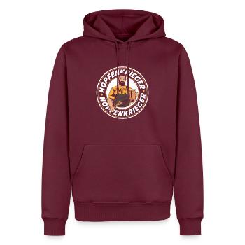 Hopfenkrieger Saufen Lustiges Bier Liebhaber Biert - Männer Premium Bio Hoodie - Burgunderrot - Vorne - Nico (187cm)