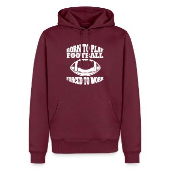 Fan de football américain - Sweat à capuche Premium bio Homme - bourgogne - Devant - Nico (187cm)