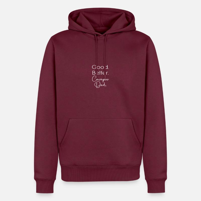 Cavapoo - Männer Premium Bio Hoodie - Burgunderrot