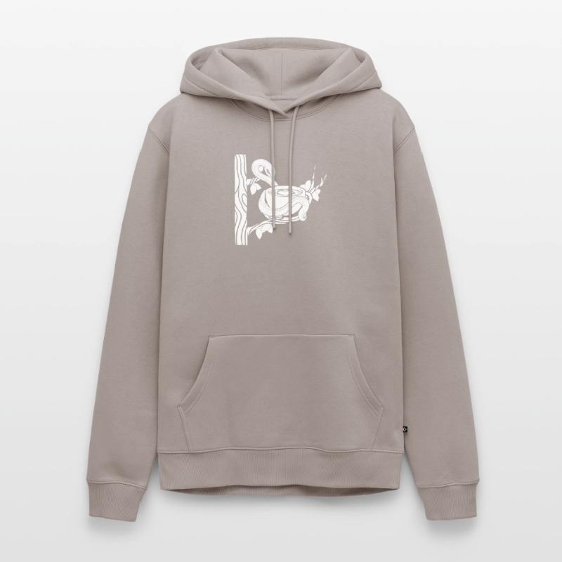 Coffee Cafe Queue Men’s Premium Organic Hoodie