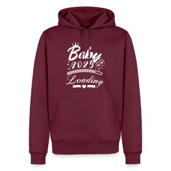 Bébé 2025 Chargement 01 - Sweat à capuche Premium bio Homme - bourgogne - Devant - Nico (187cm)