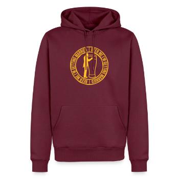 Beer Me Me marier - Sweat à capuche Premium bio Homme - bourgogne - Devant - Nico (187cm)