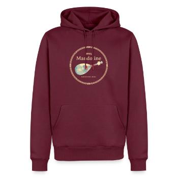 Mandoline Instrument des Jahres 2023 - Männer Premium Bio Hoodie - Burgunderrot - Vorne - Nico (187cm)