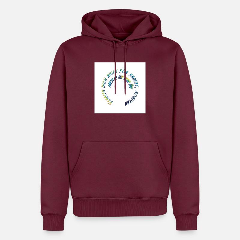 Regenbogenpruch - Männer Premium Bio Hoodie - Burgunderrot