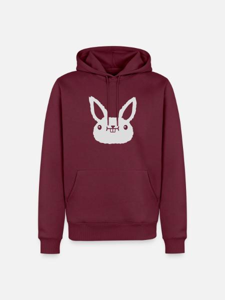 Dear kawaii Face - Men’s Premium Organic Hoodie - burgundy