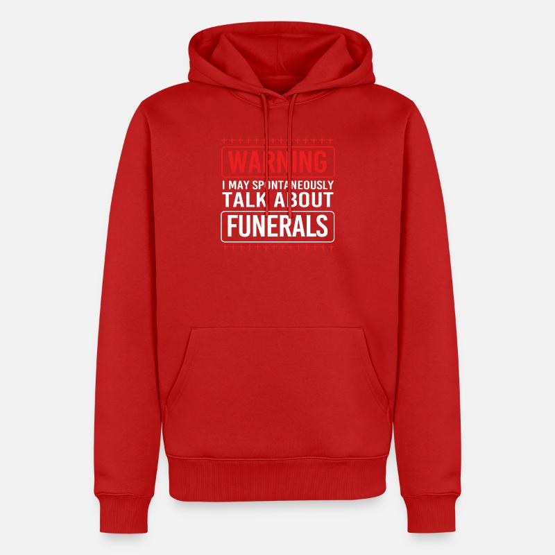 Enterrement - Sweat à capuche Premium bio Homme - rouge