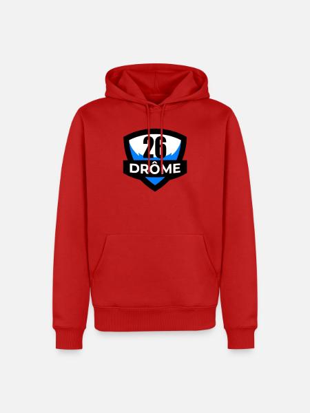 26 Drôme - Männer Premium Bio Hoodie - Rot