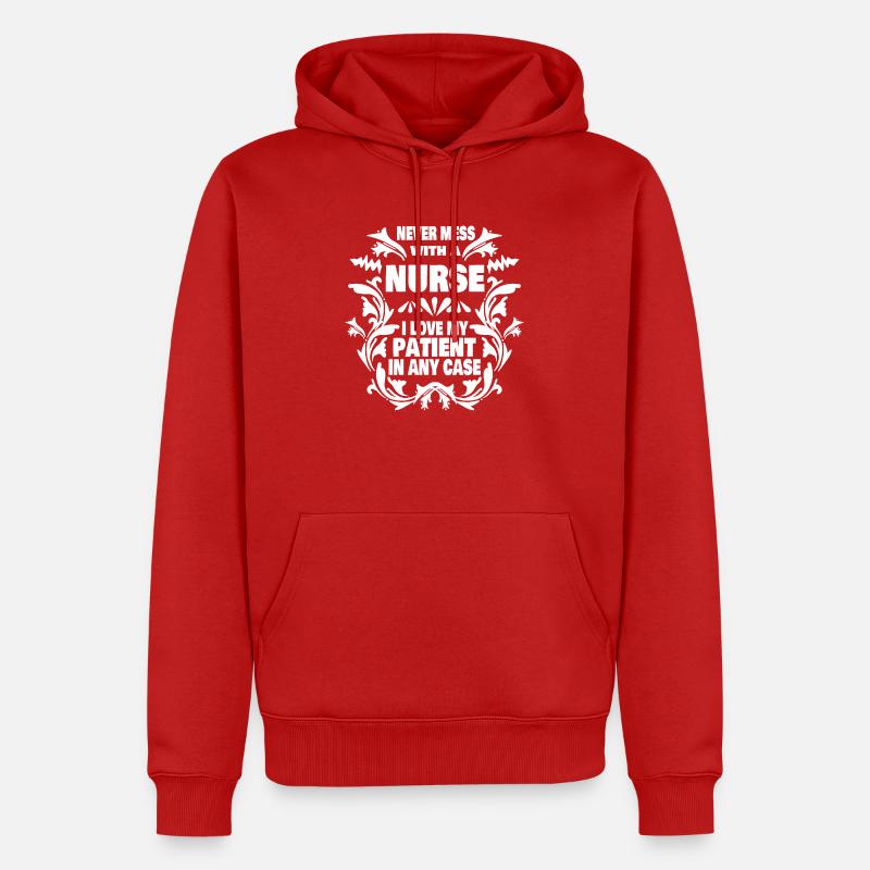 Infirmier - Sweat à capuche Premium bio Homme - rouge