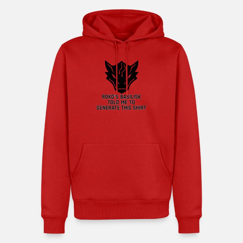 Généré par le Basilic - Sweat à capuche Premium bio Homme - rouge