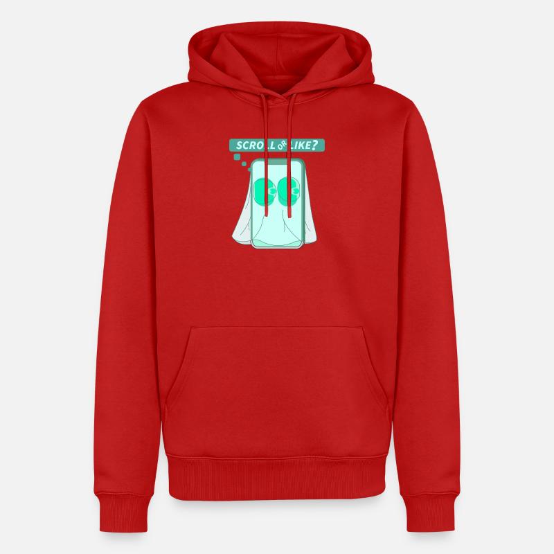 ODER - Männer Premium Bio Hoodie - Rot