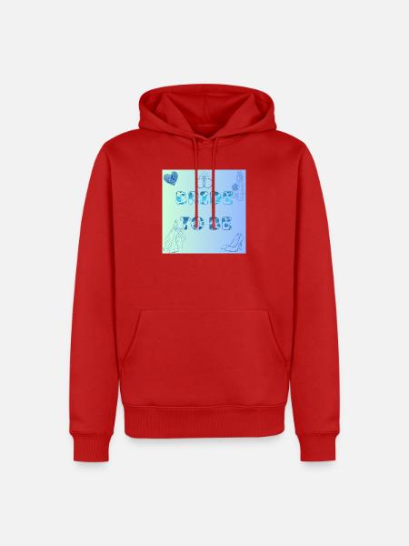 Braut To Be Farbverlauf Muster - Männer Premium Bio Hoodie - Rot