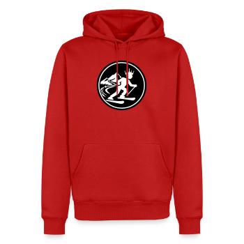 Ski King Skiing - Sweat à capuche Premium bio Homme - rouge - Devant - Nico (187cm)