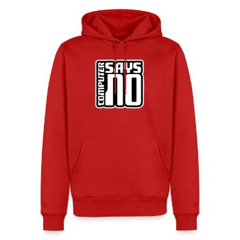 Computer Says No Lustig Programmierer Nerd Technik - Männer Premium Bio Hoodie - Rot - Vorne - Nico (187cm)