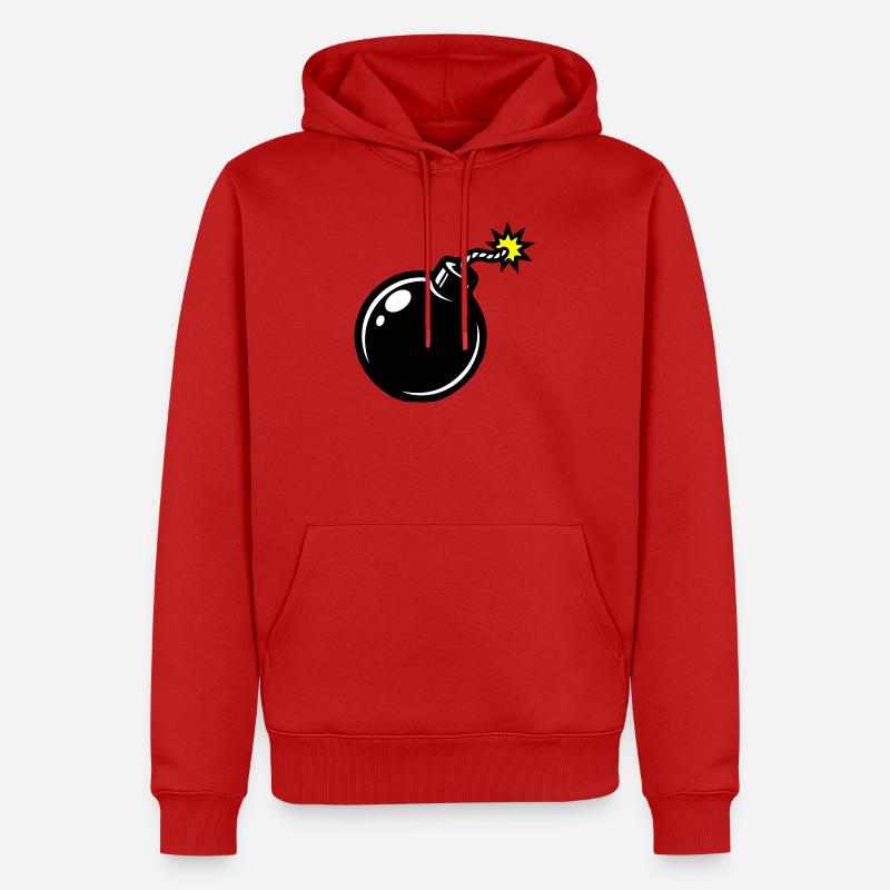 Bomb Comic - Sweat à capuche Premium bio Homme - rouge