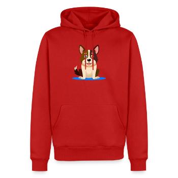 Little Colorful Dog (comic) - Men’s Premium Organic Hoodie - red - Front - Nico (187cm)