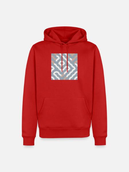 KUNST. NATUR. UMGEBUNG. ZEN. MEDITATION - Männer Premium Bio Hoodie - Rot