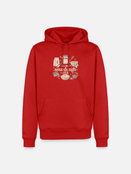 My sourdough era - Männer Premium Bio Hoodie - Rot