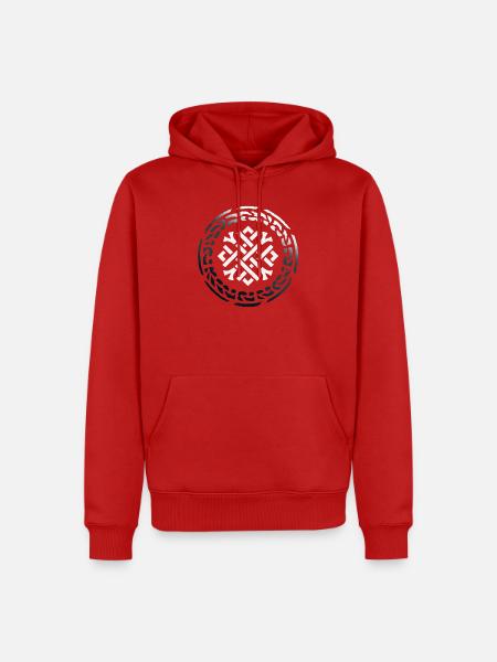 Keltischer Knoten - Männer Premium Bio Hoodie - Rot