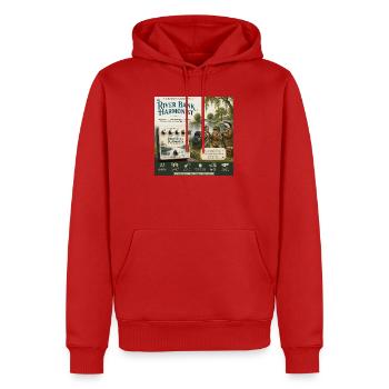 The River Bank Harmonist – ein literarisches Gitarrenpedal - Männer Premium Bio Hoodie - Rot - Vorne - Nico (187cm)
