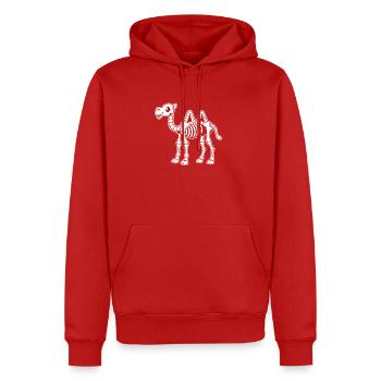Süßes Skelett Kamel Wüste Dromedar Cartoon Shirt - Männer Premium Bio Hoodie - Rot - Vorne - Nico (187cm)