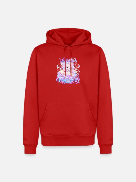 Lost in a Dream - Männer Premium Bio Hoodie - Rot