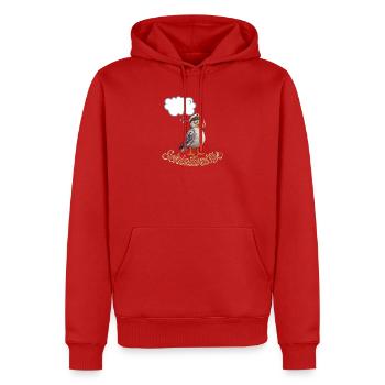 Schietwetter - Männer Premium Bio Hoodie - Rot - Vorne - Nico (187cm)
