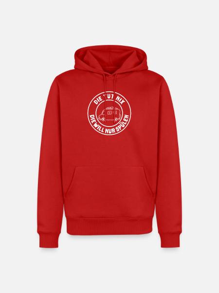 die tut nix womo - Männer Premium Bio Hoodie - Rot