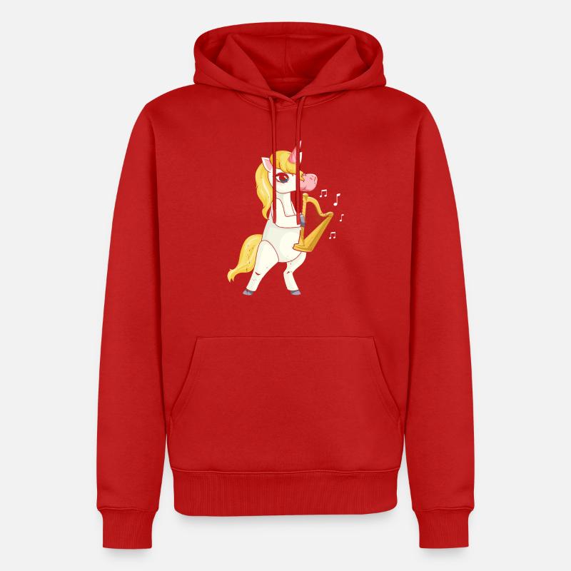 Conceptions de harpiste pour conceptions de harpiste - Sweat à capuche Premium bio Homme - rouge