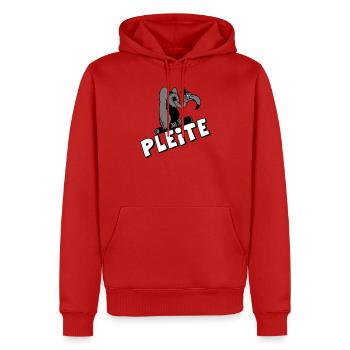 Plesiosaur Pleite Cartoon - Männer Premium Bio Hoodie - Rot - Vorne - Nico (187cm)