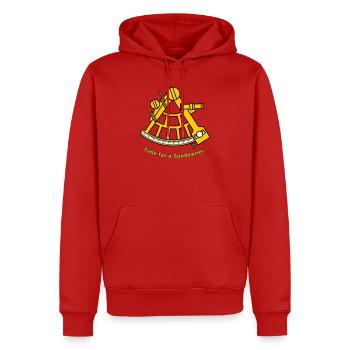 Sextant - Navigation Kapitän Segeln Meer Offshore - Männer Premium Bio Hoodie - Rot - Vorne - Nico (187cm)