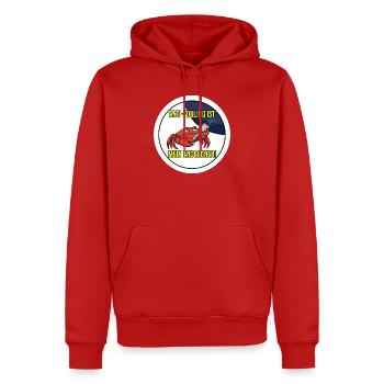 Anti-Fouling Endgegner T-Shirt Segel Boot - Männer Premium Bio Hoodie - Rot - Vorne - Nico (187cm)