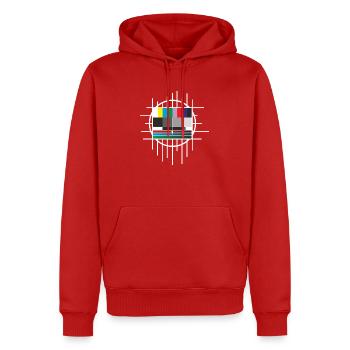 testbild - Sweat à capuche Premium bio Homme - rouge - Devant - Nico (187cm)