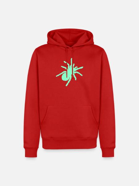 spinne - Männer Premium Bio Hoodie - Rot