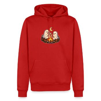 Geister rösten Marshmallows - Männer Premium Bio Hoodie - Rot - Vorne - Nico (187cm)